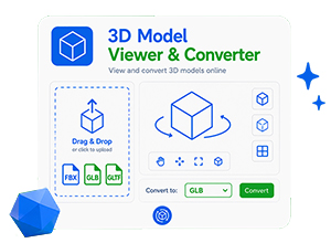 Просмотр и конвертация 3D моделей онлайн (FBX, GLB, GLTF, OBJ)