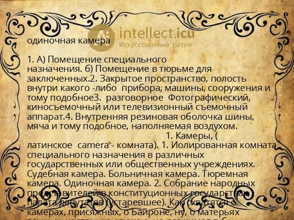 одиночная камера