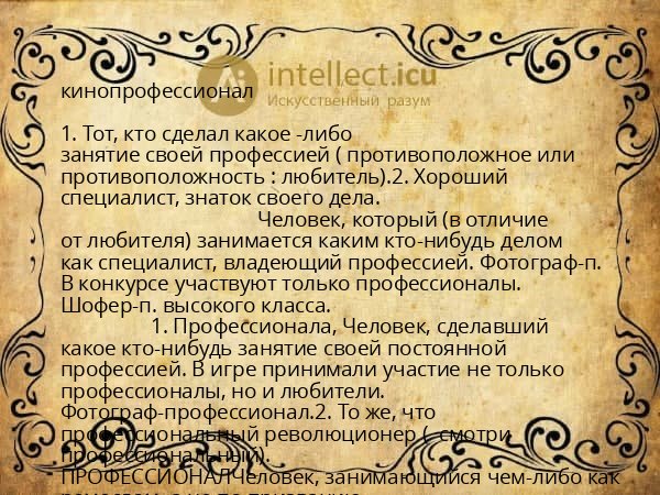 кинопрофессионал