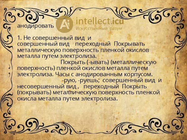 анодировать