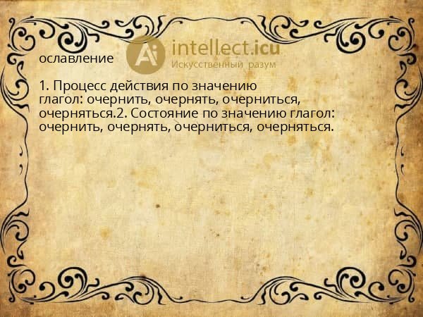 ославление