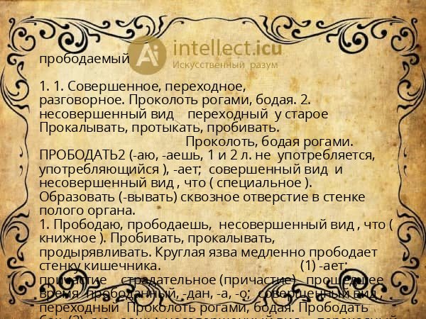 прободаемый
