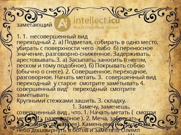 заметающий