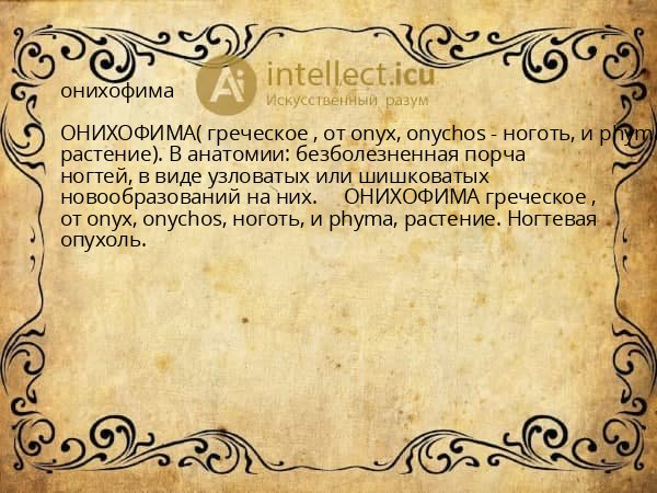 онихофима