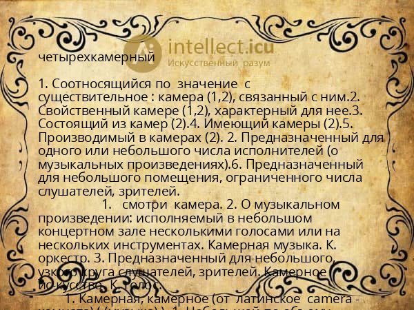 четырехкамерный