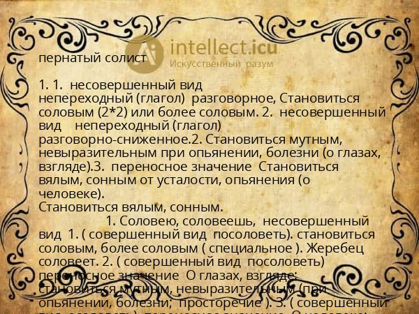 пернатый солист