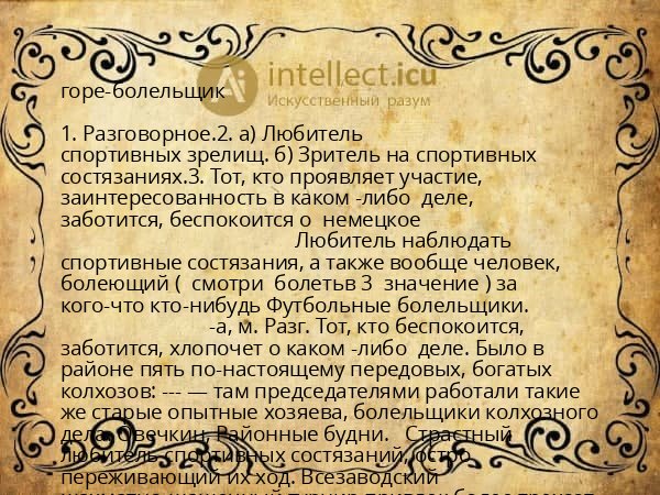 горе-болельщик