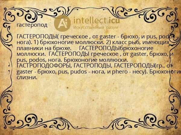 гастеропод