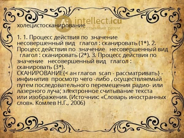 холецистосканирование