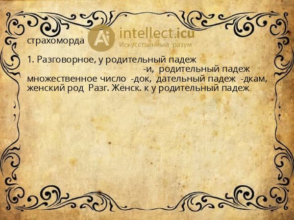 страхоморда
