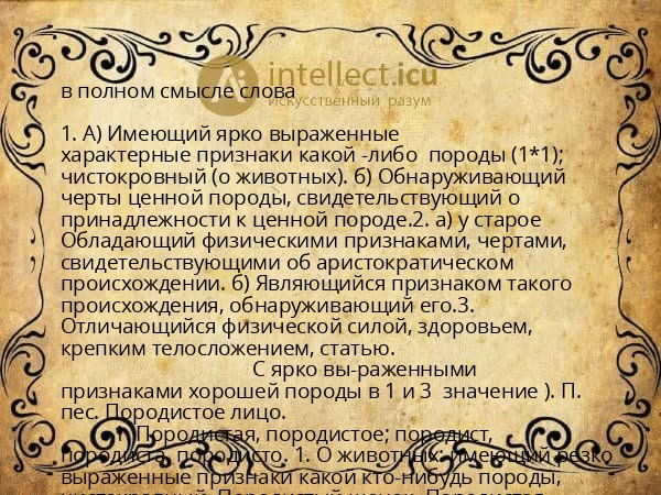 в полном смысле слова