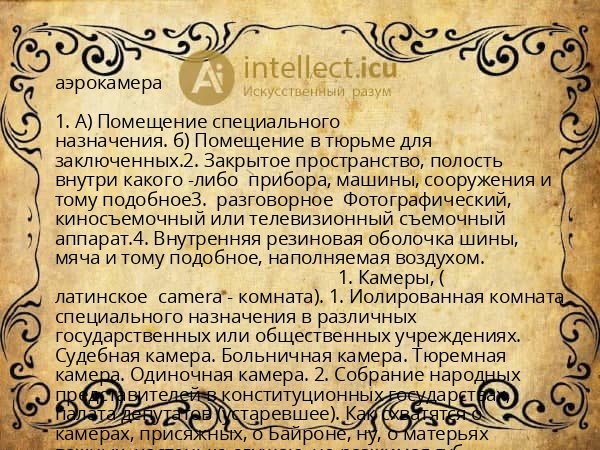 аэрокамера