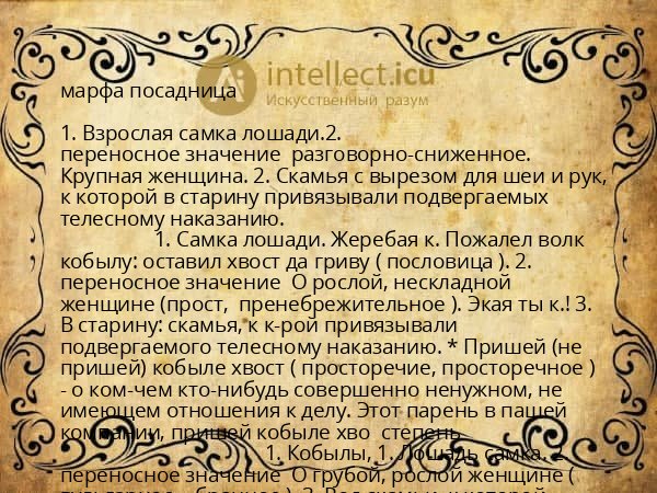 марфа посадница