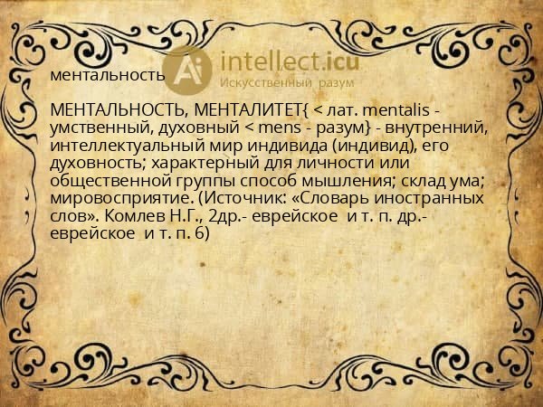 ментальность