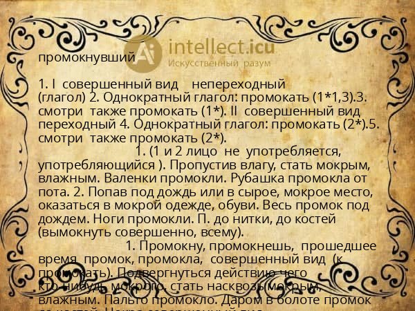 промокнувший