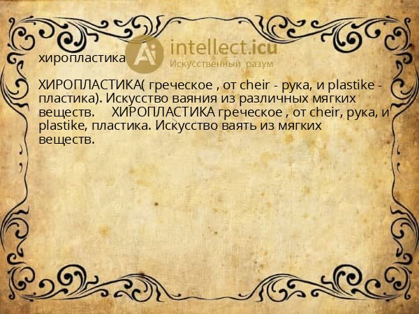 хиропластика