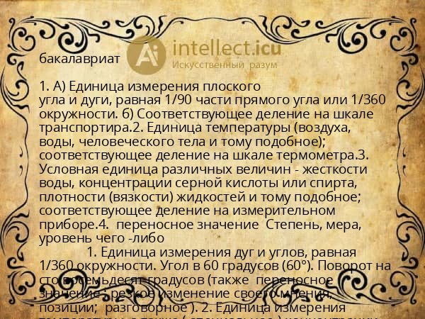 бакалавриат