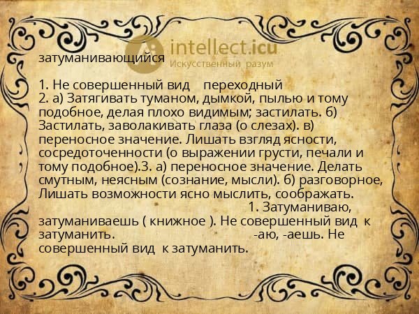 затуманивающийся