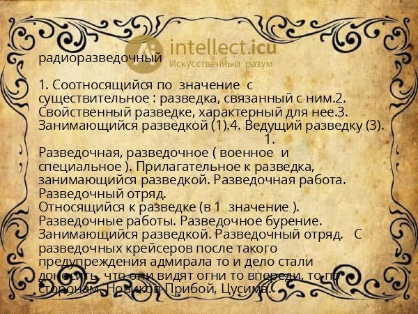 радиоразведочный