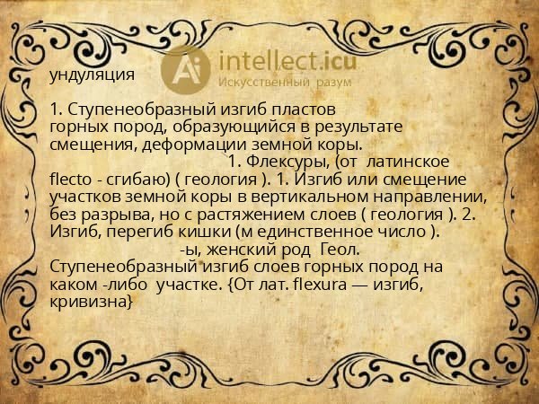 ундуляция