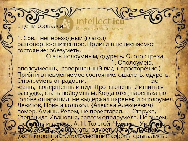 с цепи сорвался