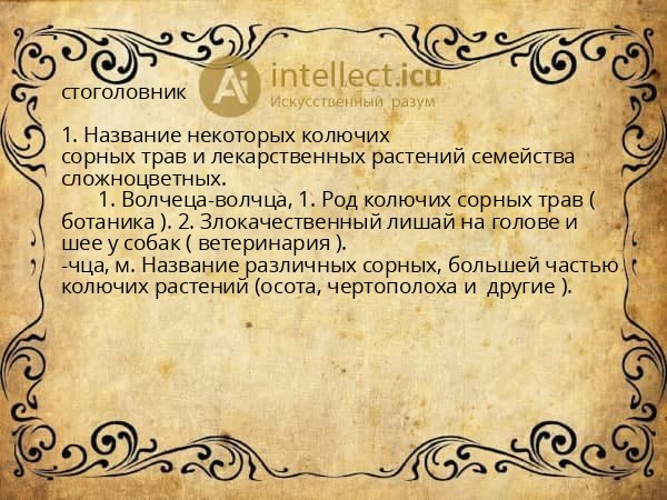 стоголовник