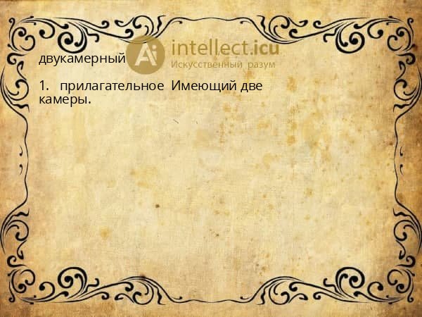 двукамерный