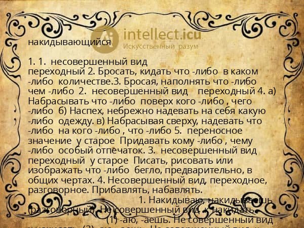 накидывающийся