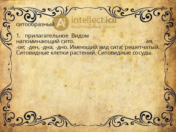ситообразный