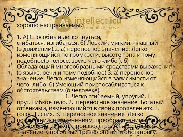 хорошо настраиваемый