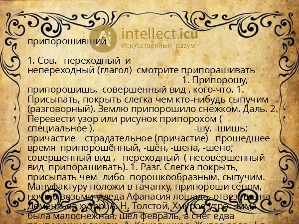 припорошивший