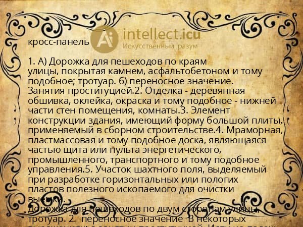 кросс-панель