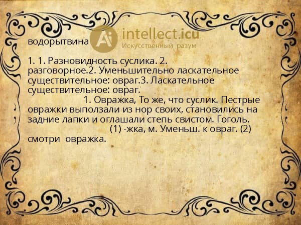 водорытвина
