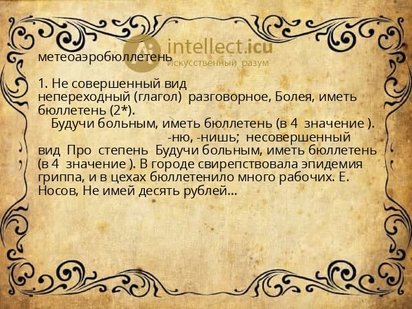 метеоаэробюллетень