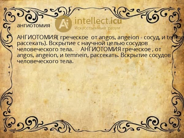 ангиотомия