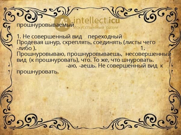 прошнуровываемый