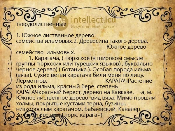 твердолиственные