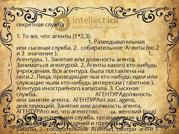 секретная служба