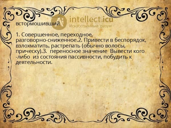 встормошивший