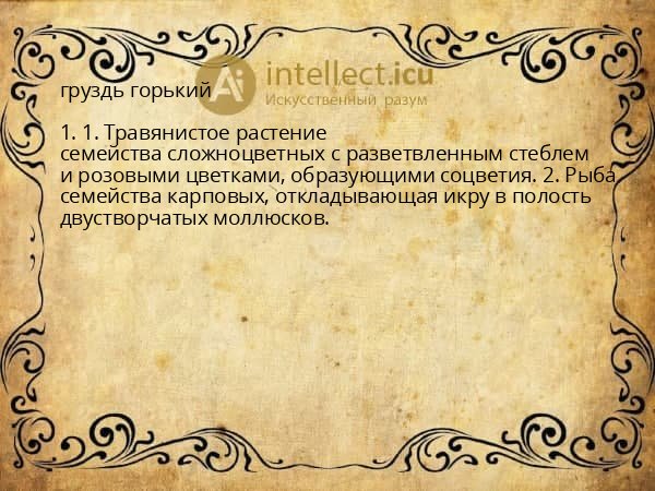груздь горький