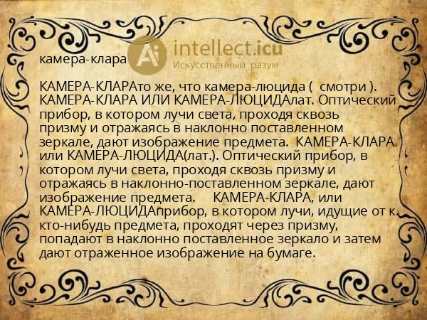 камера-клара