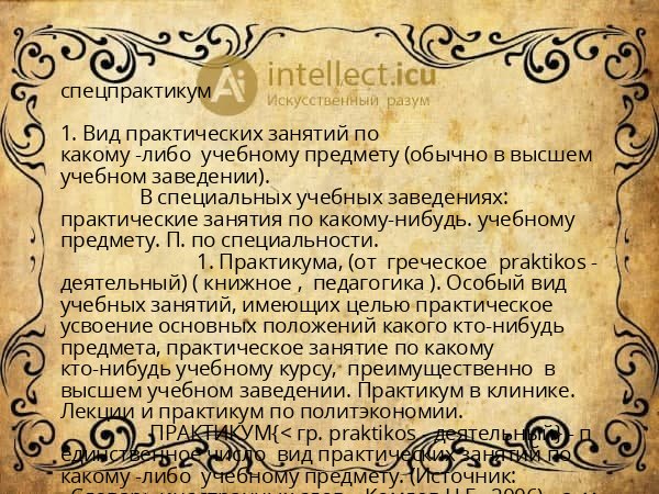 спецпрактикум