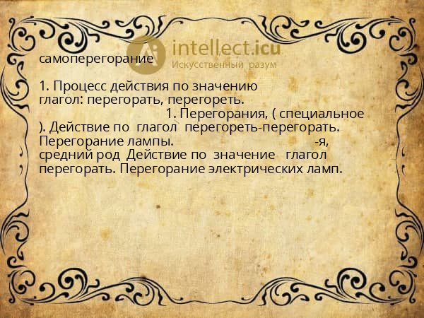 самоперегорание