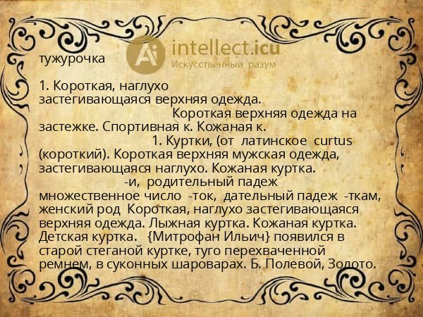 тужурочка