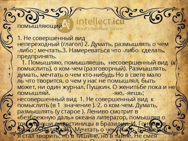 помышляющий
