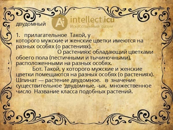 двудомный