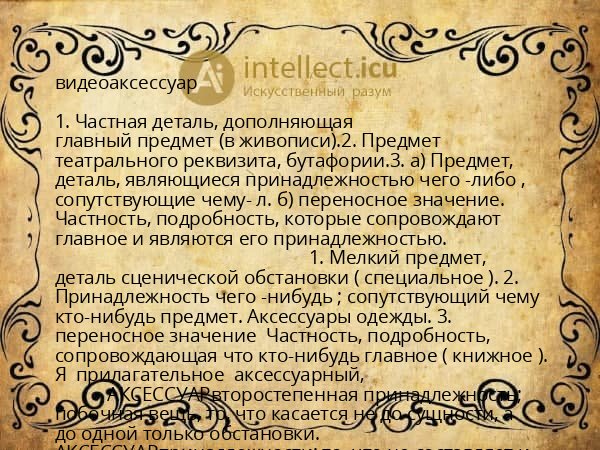видеоаксессуар