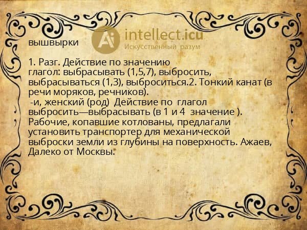 вышвырки