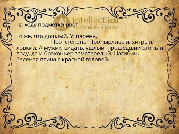 на ходу подметки рвет