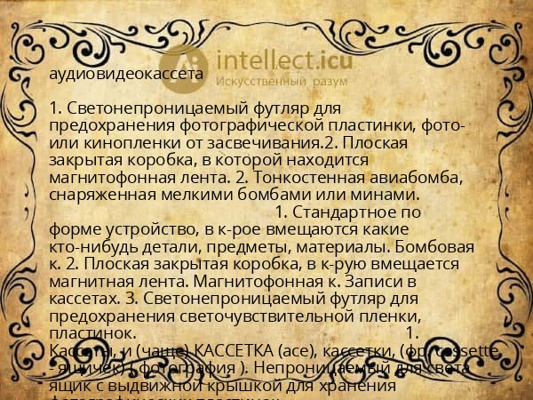 аудиовидеокассета